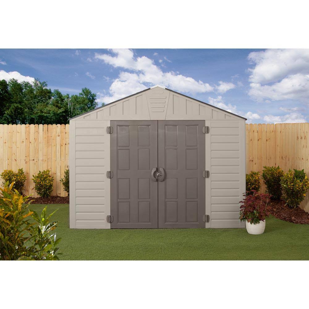 US Leisure 10 ft. x 8 ft. Keter Stronghold Resin Storage Shed - Image 5